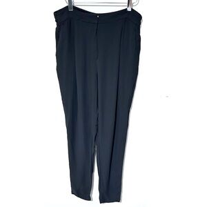 Massimo Dutti Black Trouser Dress Pants Women’s Size 10 Thin Straight Leg